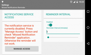 Missed Notifications Reminder screenshot 0