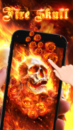 Fiery Skull Live Wallpaper screenshot 2