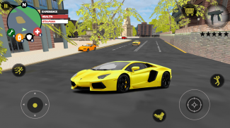 Golden Robot Car Transformer - Futuristic Supercar screenshot 2