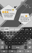 Grey GO Keyboard Theme screenshot 5