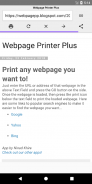 Webpage Printer Plus - Webpage URL Saver screenshot 1