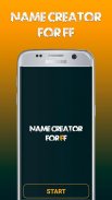 Nome Creatore For Fire gratuito - Nickname elegant screenshot 3
