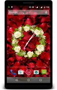 Rose Clock LIve Wallpaper screenshot 3