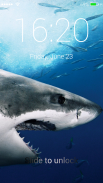 Great White Sharks Slide To Unlock Lock Screen screenshot 1