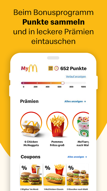 McDonald's App para Android e iOs - Descarga de graça!