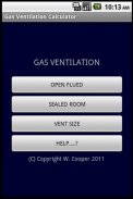 GAS VENTILATION CALCULATOR GB screenshot 1