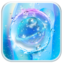 Blue Transparent Water Droplets-APUS Launcher