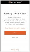 Healthy Lifestyle Test - ERC=Science² screenshot 4