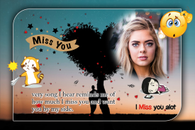 Miss You Photo Frame screenshot 1