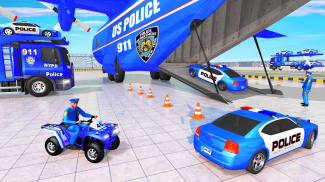 Police Vehicle Cargo Truck Sim screenshot 2