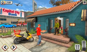 Pizza Delivery Boy Bike Games screenshot 0