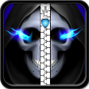 Skulls Zipper Lock Screen Icon