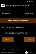 Pumping power calculator Lite screenshot 2