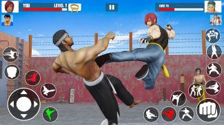 Tag Team Karate chiến đấu hổ thế giới Kung Fu King screenshot 0