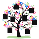 Family Tree Photo Frames Icon