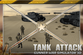 Tank Attack: Artilleur Guerre screenshot 1