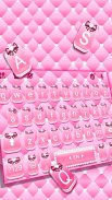 Тема Leather Pink Bow screenshot 3