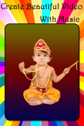 Krishna Video Maker- Bal Krishna Photo Video Maker screenshot 0