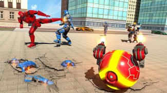 Police Red Ball Robot Games: Epic Robot Wars screenshot 2