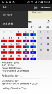 Worktimes - employee screenshot 1