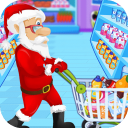 Santa Supermarket Shopping