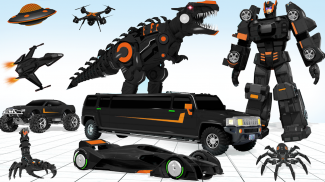 Limo Car Dino Robot Car Game screenshot 7