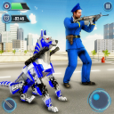 US Police Robot Cop Dog Duty City Police Dog Games Icon