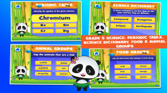 Panda 5th Grade Learning Games screenshot 3