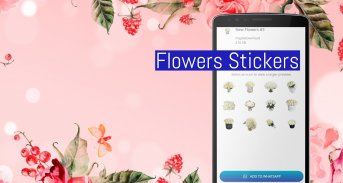 Flowers Stickers - व्हाट्सएप के लिए गुलाब स्टिकर screenshot 3