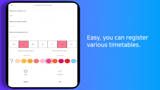 Timetable Planner with alarm f screenshot 7