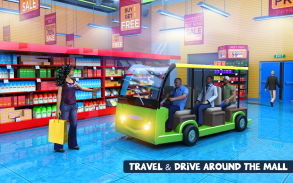 Shopping Mall Radio Taxi Driving: Supermarket Game screenshot 2