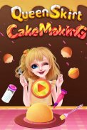 Queen Skirt Cake Making screenshot 1