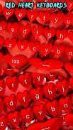 लाल दिल कीबोर्ड screenshot 0