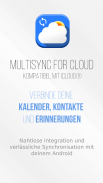MultiSync for Cloud – kompatibel mit iCloud® screenshot 1