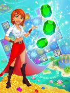 Treasure hunters– match-3 jogo screenshot 5