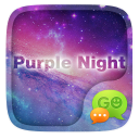 GO SMS PURPLE NIGHT THEME