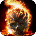 Skull Fire Live Wallpaper Icon