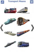 List of Means of Transport with Pictures | English screenshot 1