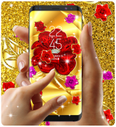 Gold rose live wallpaper screenshot 11