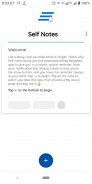 SelfNotes: Notes in Status bar screenshot 0