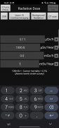 stralingsdosis calculator screenshot 1