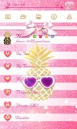 (FREE) GO SMS PINEAPPLE THEME screenshot 4