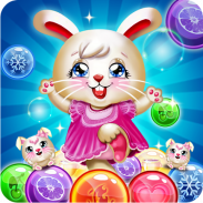 Bunny Bubble Shooter Pop: Magic Match 3 Island screenshot 0