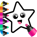 Toddler coloring apps for kids! Drawing games!🤗 Icon