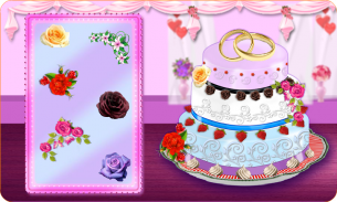 Rose Wedding Cake Maker Games screenshot 1