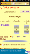 Calendário Menstrual do Ciclo screenshot 10