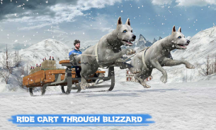 Snow Dog Sledding Transport Games: Winter Sports screenshot 2
