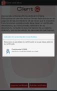 Cliente movil @firma screenshot 2