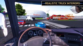 欧洲卡车模驾驶拟器2018年 - Truck Driver Simulator screenshot 4