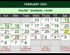 Islamic Hijri Calendar 2023 screenshot 4